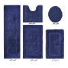 Lux Premium 100% Cotton Tufted Solid Reversible 5 PC Bath Rug Set – Ultra-Soft, Water-Absorbent, Durable, Machine Washable Bathroom Rug - 2 of 4