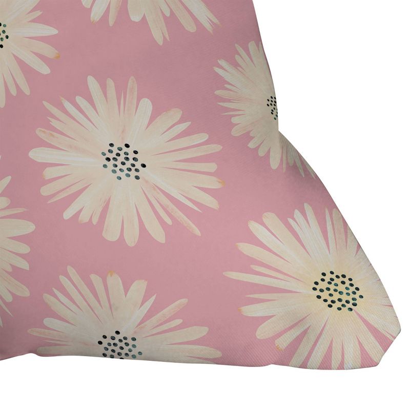 Modern Tropical Floral Outdoor Throw Pillow Playful Pink - Deny Designs, 3 of 5