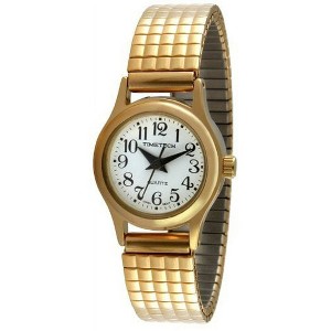TIMETECH Women's Gold Plated Nurses Watch with Expansion Stretch bracelet - 1 of 1