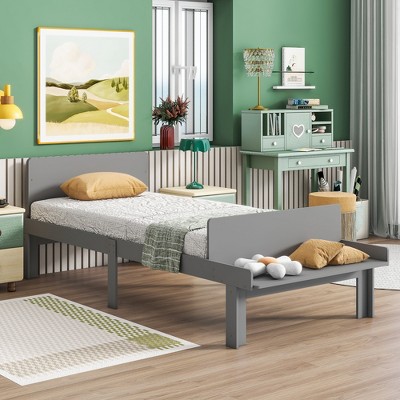 Platform Bed With Footboard Bench - Modernluxe : Target