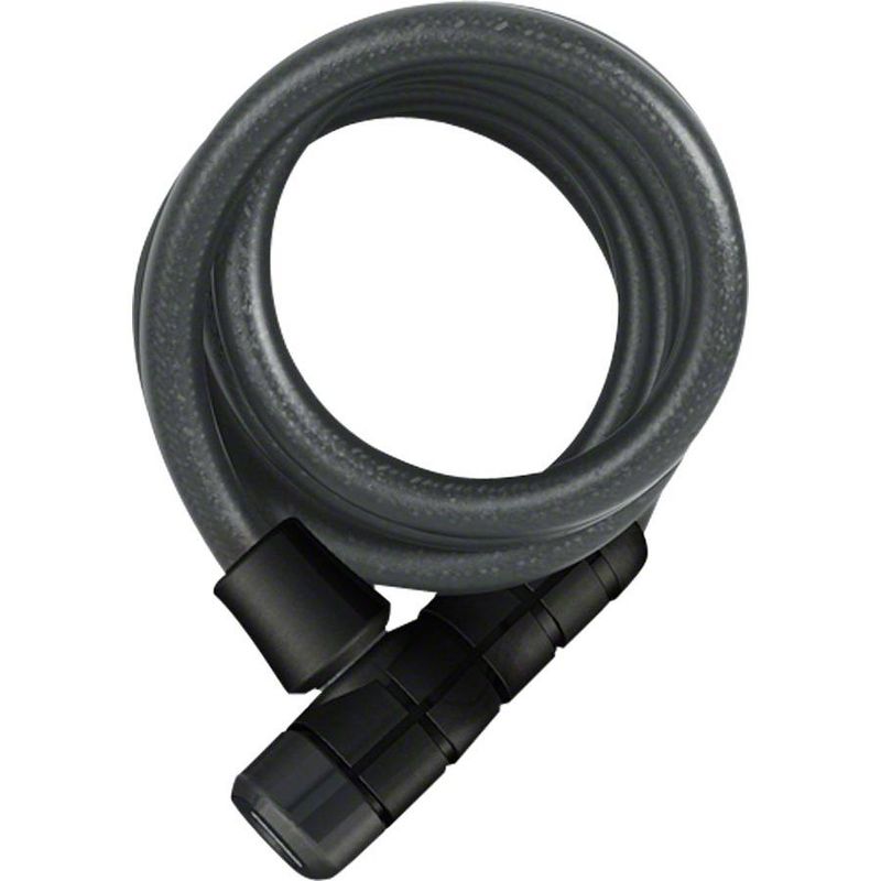 ABUS Booster 6512 Keyed Coiled Cable Lock Black 180cm x 12mm With Mount, 1 of 2