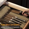 Knife Drawer Organizer Bamboo Insert Dock(Large)-SpaceAid® - 2 of 4