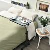Costway Overbed Rolling Table Over Bed Laptop Tray Tilting Top Gary - image 4 of 4