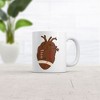 Crazy Dog T-Shirts Football Heart Mug Funny Sarcastic Anatomy Graphic Novelty Coffee Cup-11oz - 2 of 4
