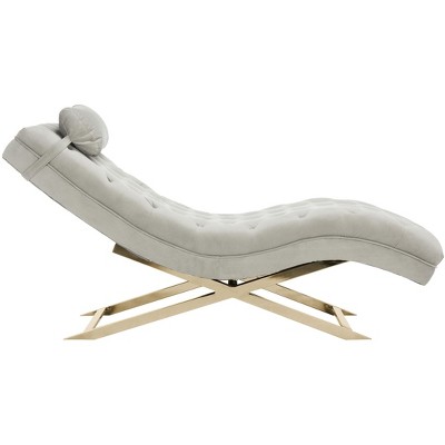 Monroe Chaise with Round Pillow - FOX6286 - Safavieh