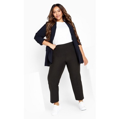 Avenue Women's Plus Size Petite Cool Hand Straight Leg Pant
