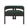 Akoasm Set of 2 Modern Accent Chair, Arm Chair with Open Back 3 Legs For Living Room & Bedroom-Green - 4 of 4
