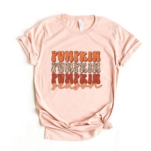 Simply Sage Market Pumpkin Season Leopard Short Sleeve Tee - 1 of 4