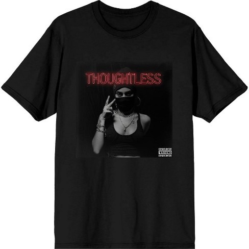 "Thoughless" Album Cover Masked Woman Adult Crew Neck Short Sleeve Tee - image 1 of 2