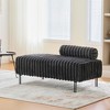 CAVINAS Sofa Chair with Adjustable Back, Modern Ottoman Bench and Metal Legs, End of Bed Bench for Living Room, Bedroom, Entryway - 2 of 4
