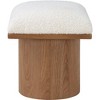Meridian Furniture,Pavilion Black Boucle Fabric Bench/Stool - 3 of 4