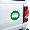 Oklahoma Baptist University Primary Logo Automotive Car Window Locker Circle Bumper Sticker - 4 of 4