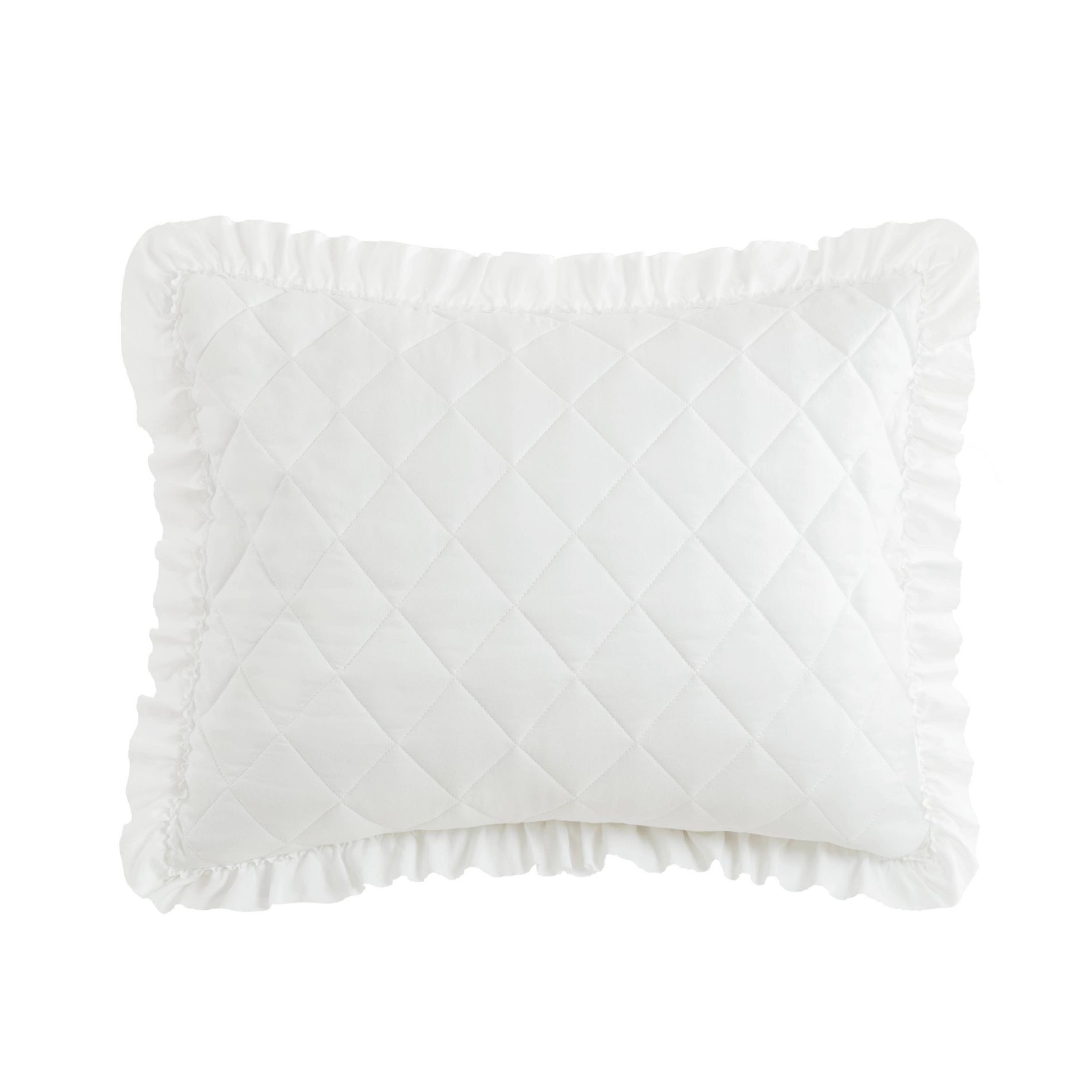 Armoire Collection Standard Ruffle Pillow Sham White