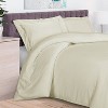 300 Thread Count Rayon From Bamboo Solid 3 Piece Duvet Cover Set by Blue Nile Mills - 2 of 4