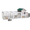 Chicken Coop, Wooden Hen Cage With Waterproof Roof, Built-in Slide-out Tray, Sliding Door, Lock Ultraviolet-proof Pet Cage - 2 of 4