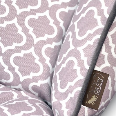 Large Ash Gray Moroccan Cotton Lounge Dog Bed