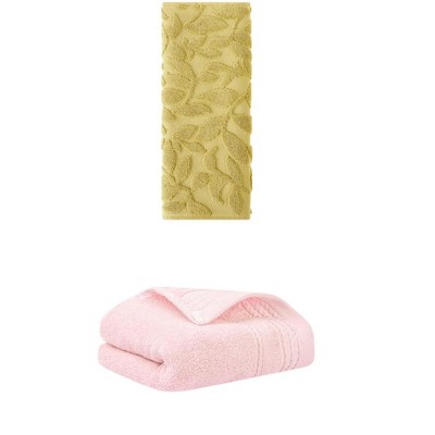 REGALWOVEN Absorbent Quick Drying Bathroom Hand Towels 14" x 30" 2 Pcs