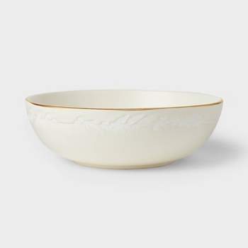 Stoneware Serving Bowl Snowfall White - Threshold™ designed with Studio McGee
