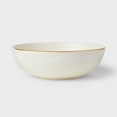 16oz Porcelain Rimmed Pasta Bowl White - Threshold™ : Target