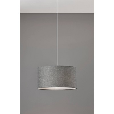 Harvest Drum Pendant Gray - Adesso