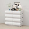 Okak Minimalist 8-Drawer Dresser, Modern Chest Storage Cabinet No Handle, Wide Organizer for Primary Bedroom, Nursery or Entryway, White - 3 of 4