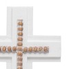 White Cross with Wood Beads Wall Décor  - Foreside Home & Garden - 4 of 4