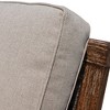 Courtyard Casual Bermuda FSC Teak 2 pc Swivel Glider and Ottoman Set  Includes:  One Swivel Glider and One Ottoman - 4 of 4