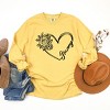 Simply Sage Market Grammy Heart Outline Garment Dyed Long Sleeve - 3 of 4