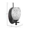 Toltec Lighting Capri 1 - Light Sconce in  Dark Granite with 5" Black Fusion Shade - 2 of 2
