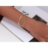 Gold Bracelets for Women Waterproof, 14K Real Gold Jewelry Sets Trendy Thin Dainty Stackable Cuban Link - 2 of 4