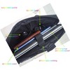 Premium Black, Laptop Briefcase with Cross-Body Shoulder, DVD Player bag,Painting board bag，3-layer Design - 4 of 4
