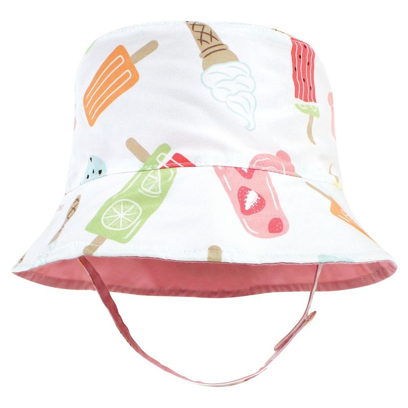 Hudson Baby Infant Girl Sun Protection Hat, Ice Cream Dot, 4 of 8