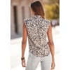 LASCANA Women's Sleeveless Button Down Blouse - image 3 of 4