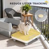 HTUTWOO Cat Litter Box, Stainless Steel Litter Pan with High Wall Side, Filter pedal and Scoop Easy Cleaning & Odour Free for Big and Multiple Cats - 4 of 4