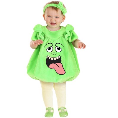 Halloweencostumes.com 0-3 Months Girl Ghostbusters Slimer Bubble ...