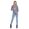 Women's Faux Leather Scuba Moto Biker Jacket - S.E.B. By SEBBY - 4 of 4