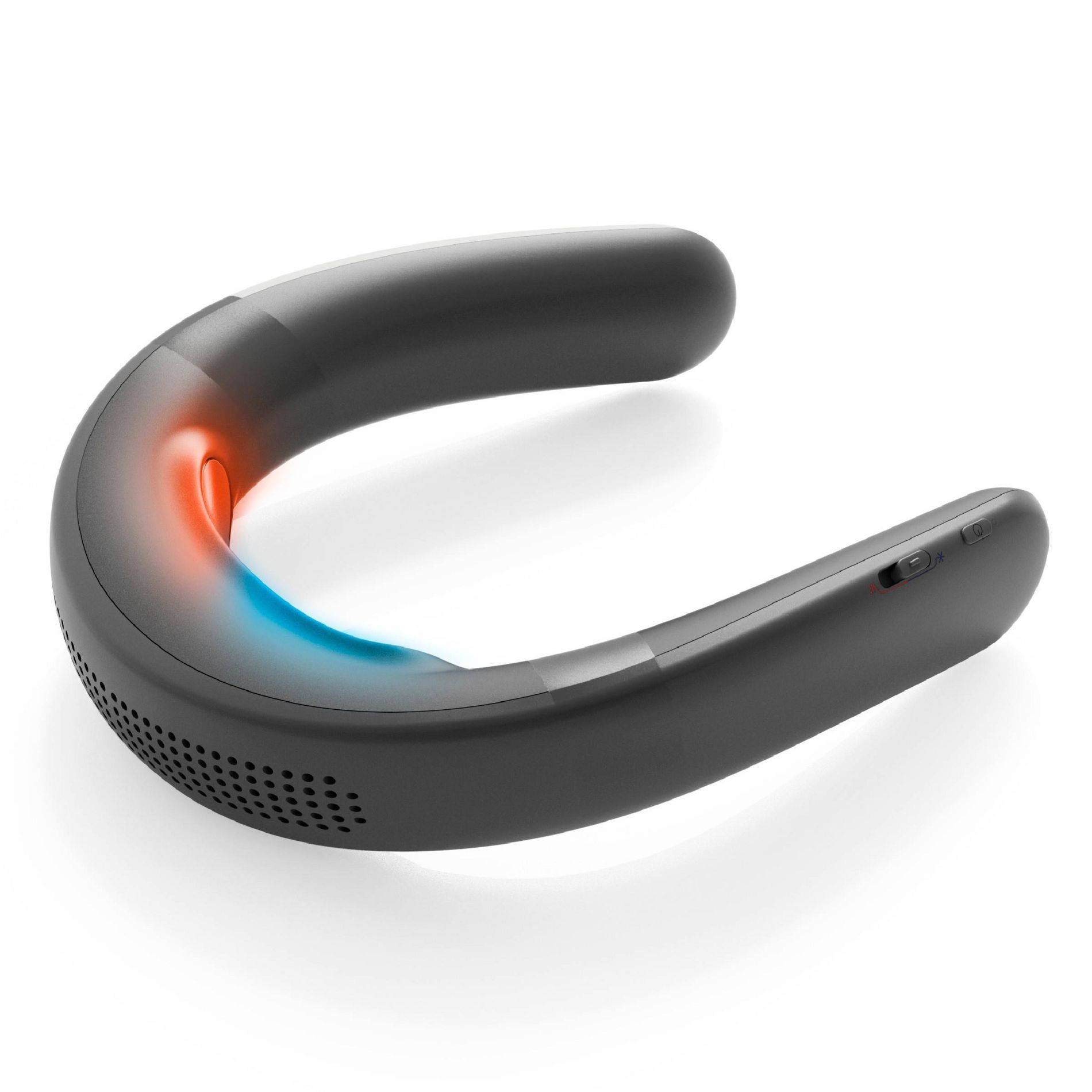 Sharper Image Cordless Cool and Heat Neckwear Device Black