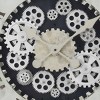 GlasFlength Wall Clocks Non Ticking Clock Digital Wall Clock Silent Vintage Decorative Wall Clocks for Living Room, White, 30"*3.25"*30" - 4 of 4