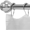 Home Mart Goods Chrome Metal Shower Curtain Tension Rod Rust Resistant Non-Slip - 42"-72" - 2 of 4