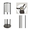 Metal Floor Lamp with Glass Cylinder Shade - 3 of 4