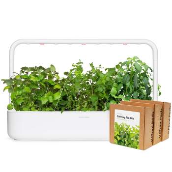Click & Grow Indoor Herbal Tea Gardening Kit, Smart Garden 9 with Grow Light and 36 Plant Pods