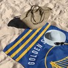 Golden State Warriors NBA Stripes Beach Towel 30 x 60 inches - 3 of 4