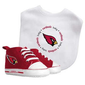 Baby Fanatic 2 Piece Bid and Shoes - NFL Arizona Cardinals - White Unisex Infant Apparel - 1 of 3