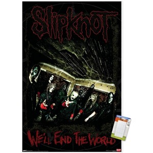 Trends International Slipknot - End The World Unframed Wall Poster Print White Mounts Bundle 14.725" x 22.375" - 1 of 4