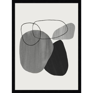 19" x 25" Abstract Rocks by Teju Reval Wood Framed Wall Art Print - Amanti Art: Modern Lithograph, Hardwood Frame - 1 of 4