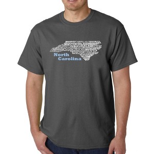 LA Pop Art Men's Word Art T-shirt - North Carolina - 1 of 4