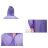Unique Bargains Waterproof Reusable Rain Ponchos with Hood and Drawstring for Men and Women EVA 2 Pcs - 4 of 4