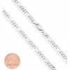 5mm Diamond - Cut Figaro Chain Necklace for Women, Simple and Fashionable, Suitable for Daily Wear - 3 of 4