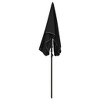 vidaXL Garden Parasol with Pole 78.7"x51.2" Black - 3 of 4