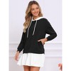Jess by Meiko Women's Double Layer Hooded Pullover Dress - 2 of 4
